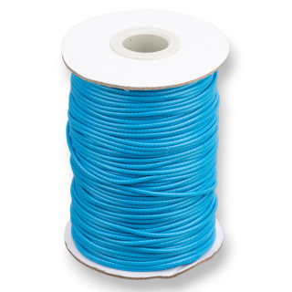 Cordone Cordoncino In Cotone Cerato 1,5mm 100mt Celeste