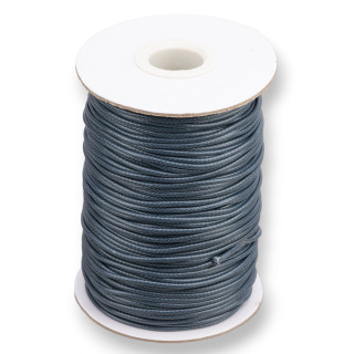 Cordone Cordoncino In Cotone Cerato 1,5mm 100mt Grigio Scuro