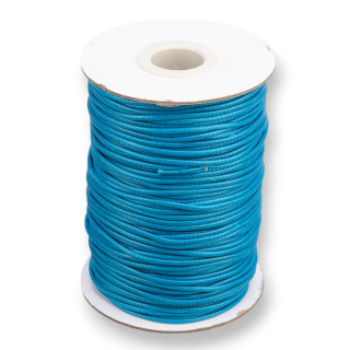 Cordone Cordoncino In Cotone Cerato 1,5mm 80 Metri Blu Jeans