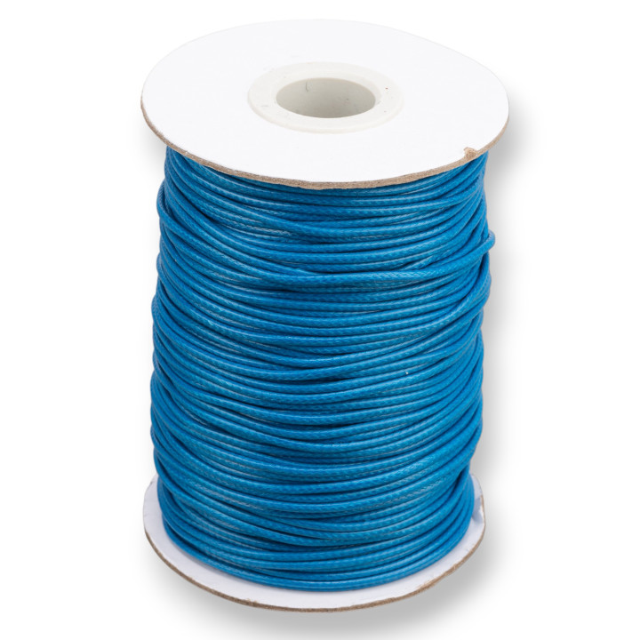 Cordone Cordoncino In Cotone Cerato 1,5mm 80 Metri Ottanio