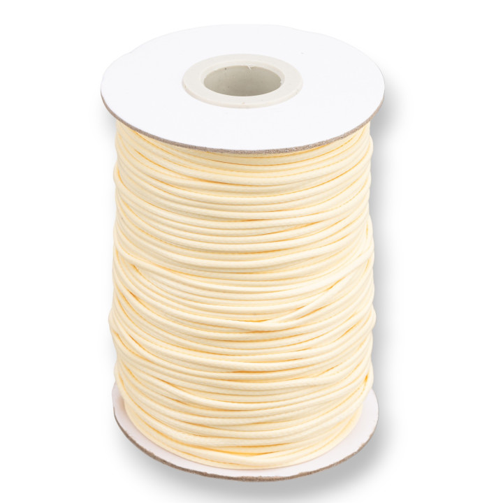Waxed Cotton Cord 1.5mm 80m Cream