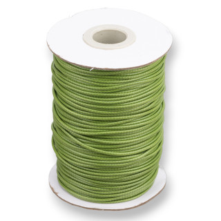 Κερωμένο βαμβακερό κορδόνι 1,5mm 80m Ανοιχτό Military Green