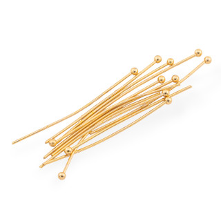 Ατσάλινα Καρφιά Στρογγυλή Κεφαλή 0,7x40mm 45g Επίχρυσο