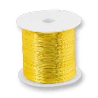 Alambre De Latón Moldeable Protegido Contra La Oxidación Diámetro 0.6mm 250 Gramos Oro 22k