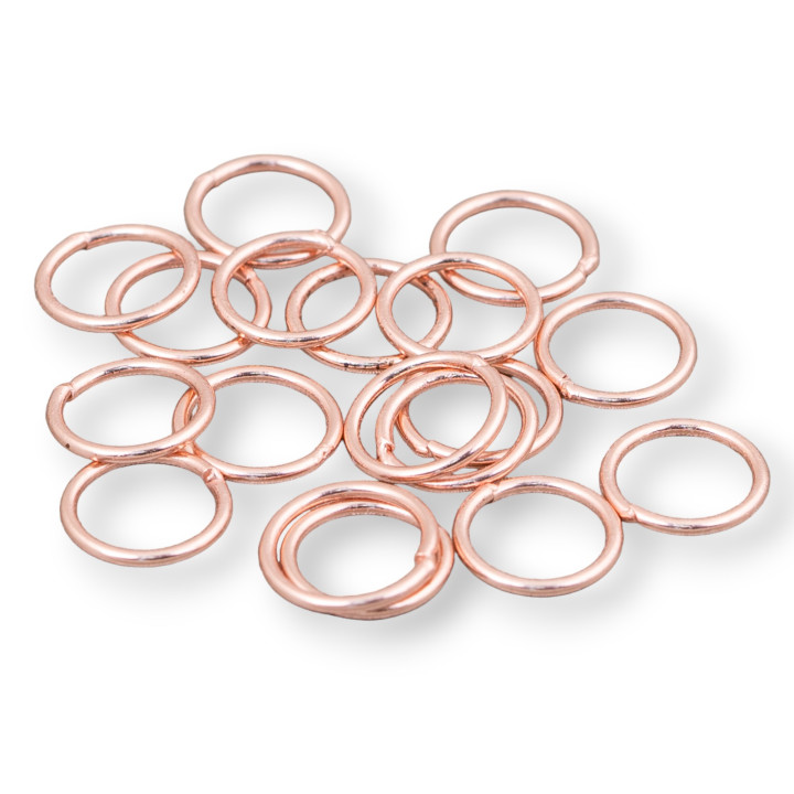 Counterlink Welded 925 Silver Rings 8mm Wire 0,9mm 5g Rose Gold