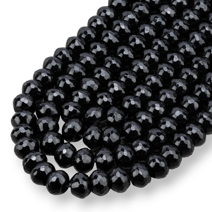 Onyx Rondelle Facetado 10x6mm