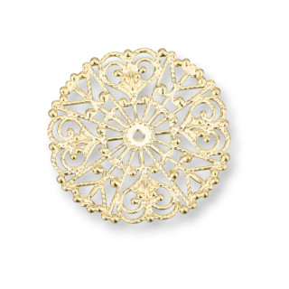 Filigrane Messingkomponente 32 mm 30 Stück MOD1003 Golden