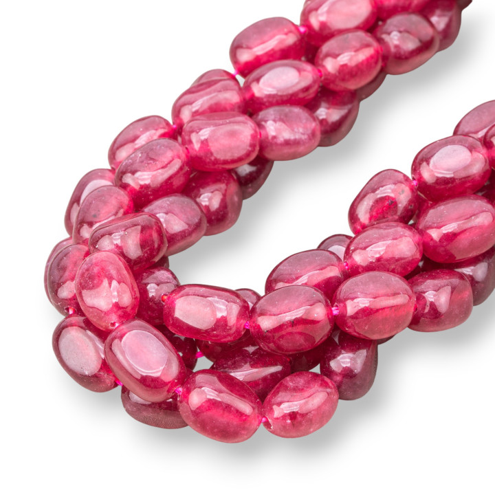 Cuarzo Fresa Piedra Tumbled Irregular 8x14mm