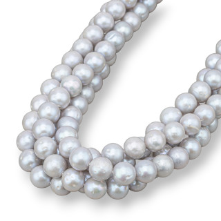 Round River Pearls 8.5-9.0mm A Grey