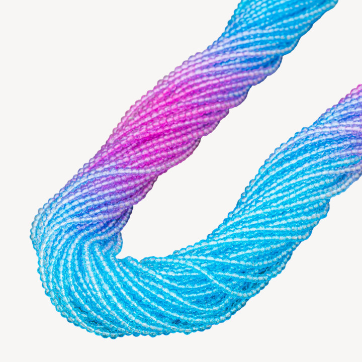 Cristaux synthétiques taillés en diamant à facettes 2 mm MOD07