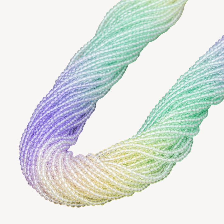 Cristaux synthétiques taillés en diamant à facettes 2 mm MOD10