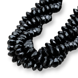 Platillo Volador Onyx Rondelle Facetado 20x16mm