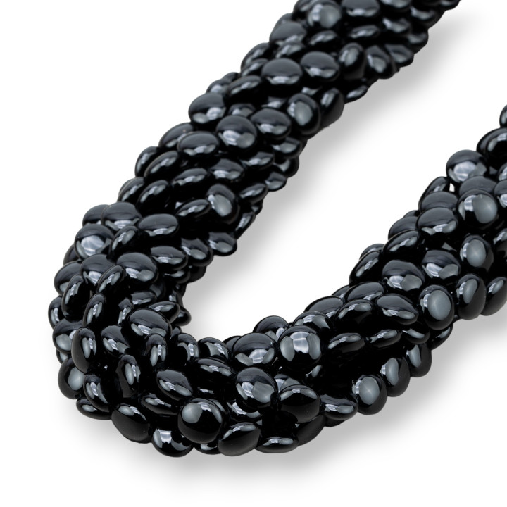 Onyx Round Flat Smooth Coin 08mm