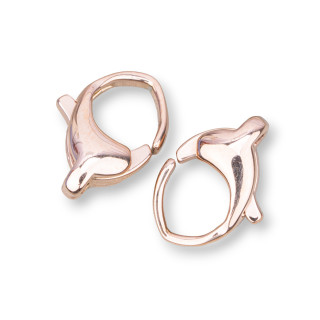 Chiusura Moschettone Di Acciaio AM16 10x16mm 10pz Oro Rosa