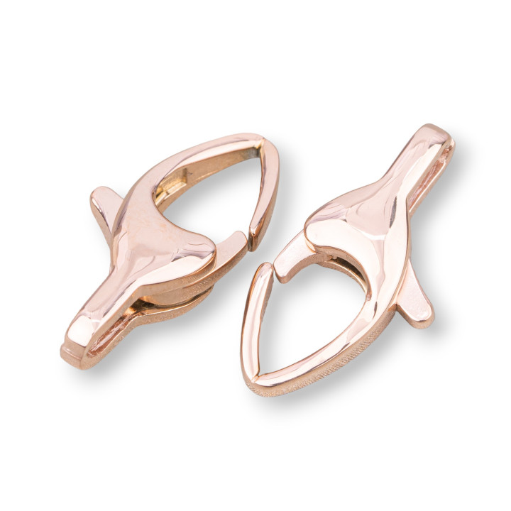 Stahl Karabinerverschluss AM20 8x20mm 8St Roségold