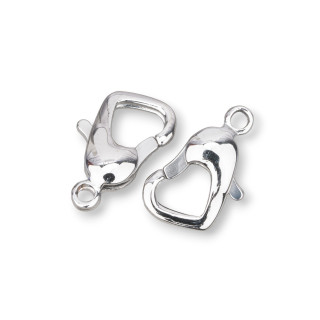 Fermoir Acier Mousqueton BR15 8x14,5mm 16pcs