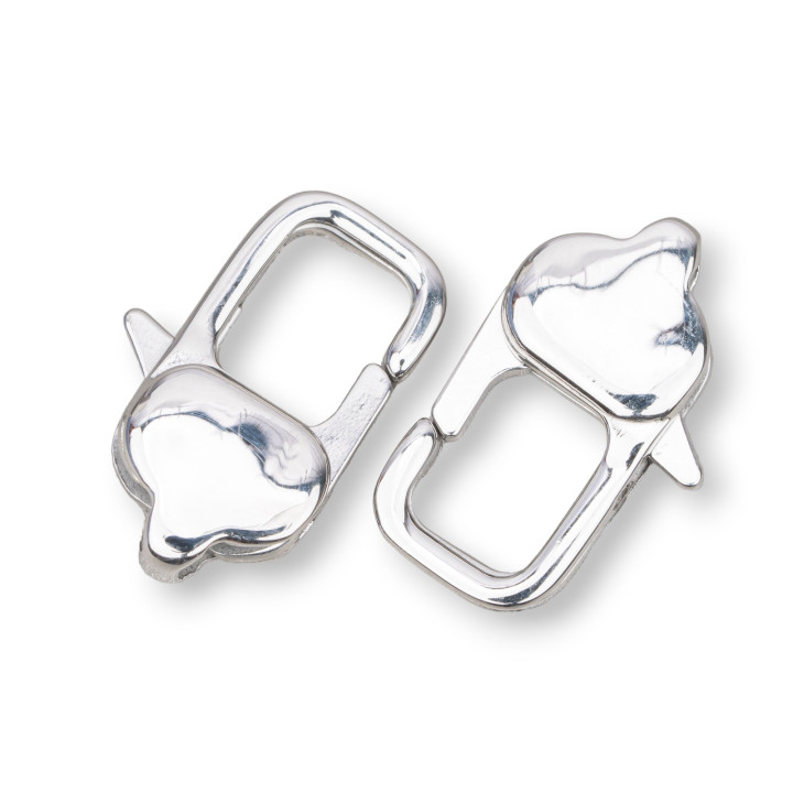 Steel Carabiner Clasp BV18 9x18mm 6pcs