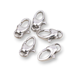 Chiusura Moschettone Di Acciaio CK10 Ovale 4x10mm 16pz Acciaio