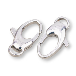 Fermoir Homard Acier Ovale 9x20mm 10pcs