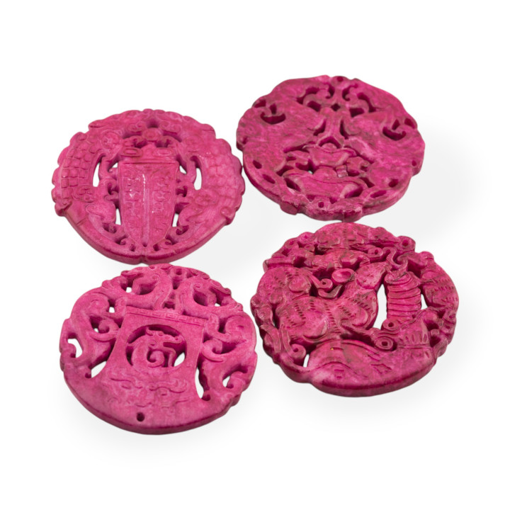 Engraved Jadeite Component 45-65mm MOD158