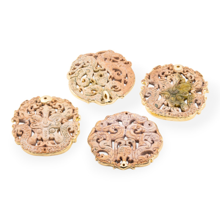 Χαραγμένο στοιχείο Jadeite 50-65mm Χρυσό Edge MOD171