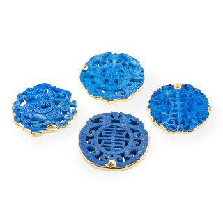 Χαραγμένο στοιχείο Jadeite 50-65mm Gold Edged MOD210