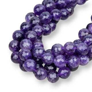 Facettierter Amethyst 14mm Erste Wahl