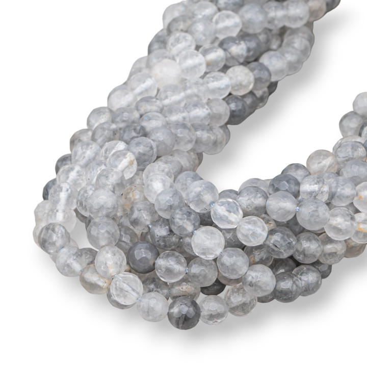 Faceted Gray Quartz 06mm