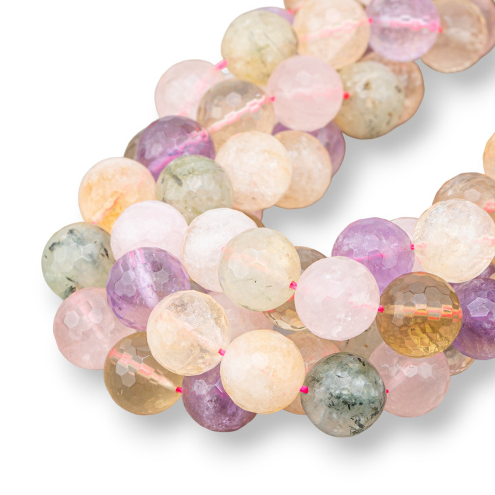 Quartz Multicolore Facette 14mm