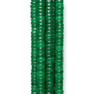 Rondelle Tubular Liso Jade Esmeralda 4x2mm