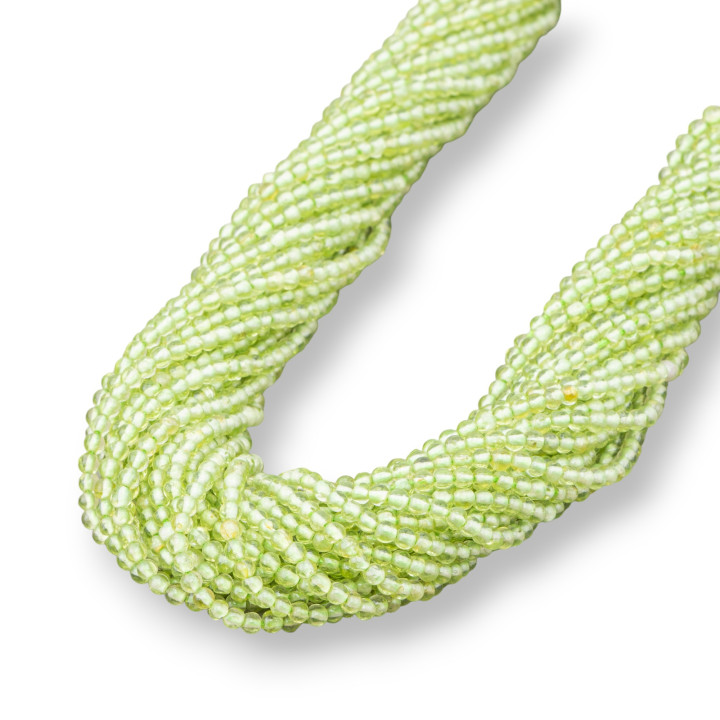 Smooth Round Peridot 02mm Indian