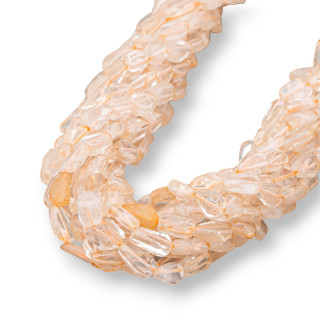 Citrine Goutte Facette Coupe Machine Irrégulier 6-8x10-12mm Indien