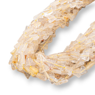 Quartz Rutile Or Triangle Irrégulier 7-10x10-13mm Indien