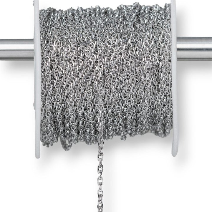 Catena Di Acciaio Intrecciata 2,0mm Filo 0,3mm 20 Metri