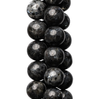 Labradorite Noire Larchite Ronde Lisse 08mm