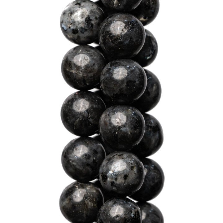 Labradorita Negra Larquita Redondo Liso 10mm