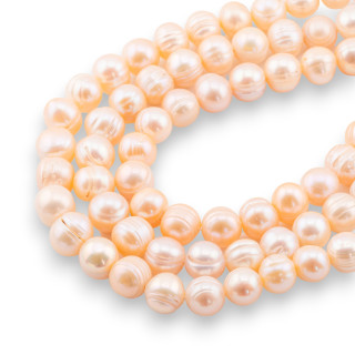 Potato River Pearls 9,0-9,5mm Rayé Rose