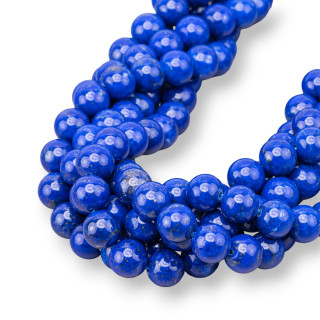 Lapislázuli Azul Natural Redondo Liso (AAA) 09mm