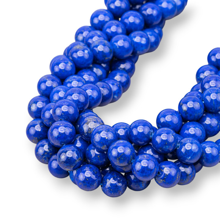 Lapislazzuli Blu Naturale Tondo Liscio (AAA)  9mm