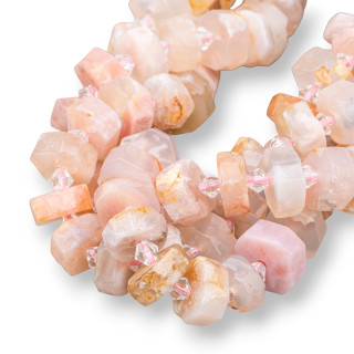 Ocean Agate Rondelle Ακανόνιστη τραχιά κοπή 14-16mm