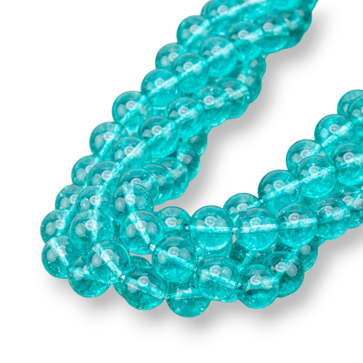 Bergkristall Tiffany rund glatt 10mm