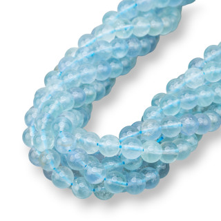 Aqua Green Fluorite Round Smooth 08mm