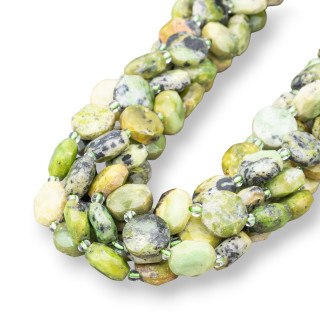 Kanadische Jade-Münze, rund, flach, facettiert, 12 mm