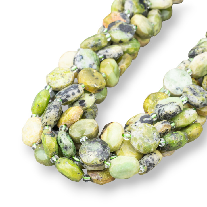 Kanadische Jade-Münze, rund, flach, facettiert, 12 mm