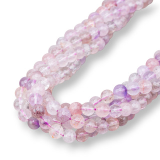 Rutilated Amethyst Round Smooth 09mm