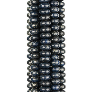 Rohblauer Lapislazuli Rondelle 06x04mm Dunkel