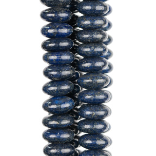 Rondelle Lapislázuli Azul Crudo 12x06mm
