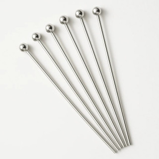 Clous Pins Argent 925 70mm Fil 0.50mm Rhodium 5 Grammes 30pcs Env.