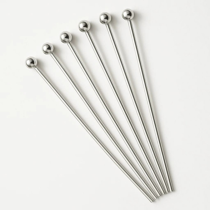 Nägel Stifte Silber 925 70 mm Draht 0,50 mm Rhodium 5 Gramm 30 Stück Ca.