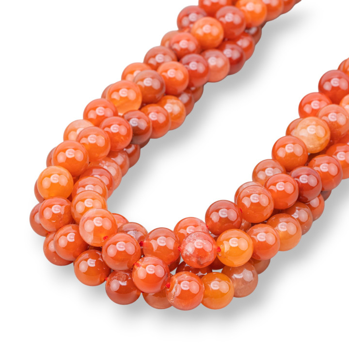 Glatter runder hämatoider Quarz AA 08mm